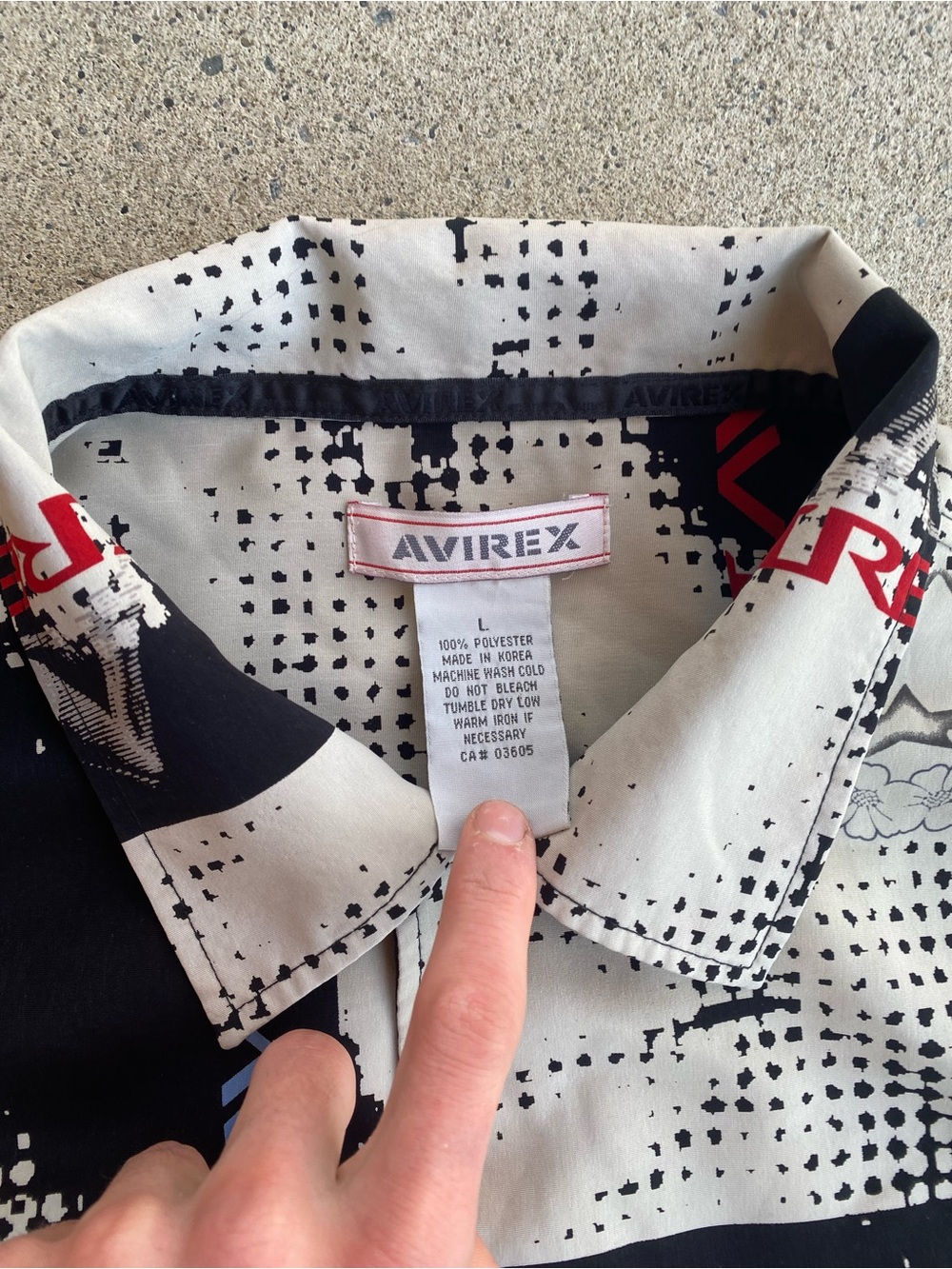 00s Y2k/Cyber Avirex Button Up Shirt - Picture 4 of 6